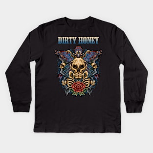 DIRTY HONEY BAND Kids Long Sleeve T-Shirt